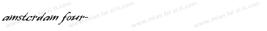 amstcrdam four字体转换